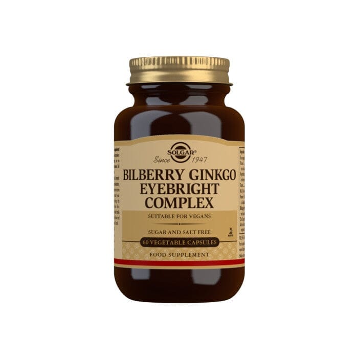 Solgar® Bilberry Ginkgo Eyebright Complex Vegetable Capsules - Pack of 60 Solgar