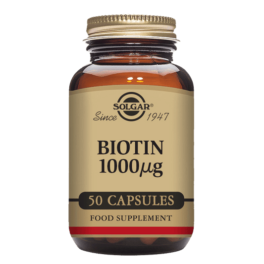 Solgar® Biotin 1000 µg Vegetable Capsules - Pack of 50 Solgar
