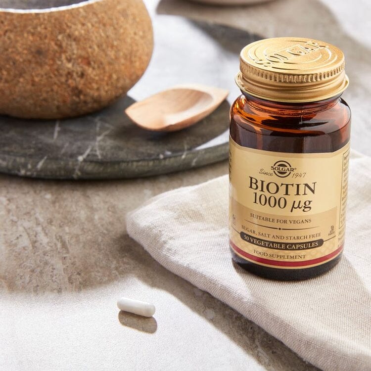 Solgar® Biotin 1000 µg Vegetable Capsules - Pack of 50 Solgar