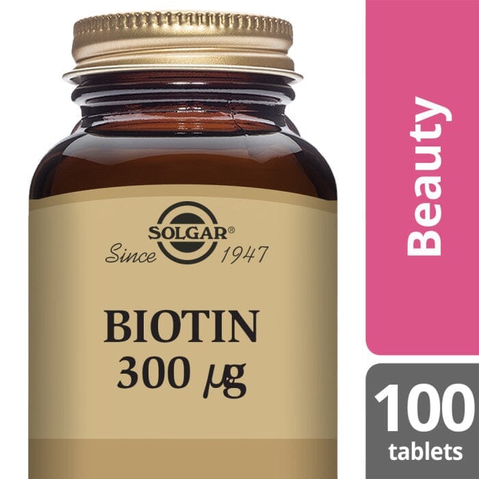 Solgar® Biotin 300 µg Tablets - Pack of 100 Solgar