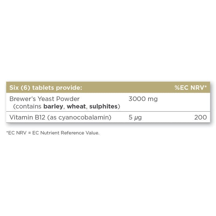 Solgar® Brewer's Yeast with Vitamin B12 Tablets - Pack of 250 Solgar