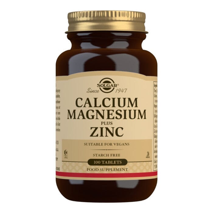 Solgar® Calcium Magnesium Plus Zinc Tablets - Pack of 100 Solgar