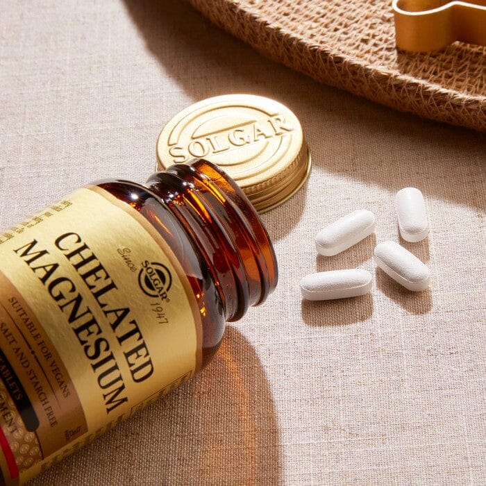Solgar® Chelated Magnesium Tablets - Pack of 100 Solgar
