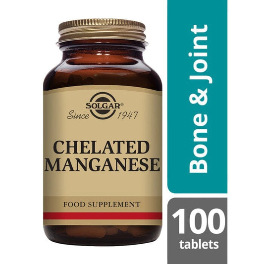 Solgar® Chelated Manganese Tablets - Pack of 100 Solgar