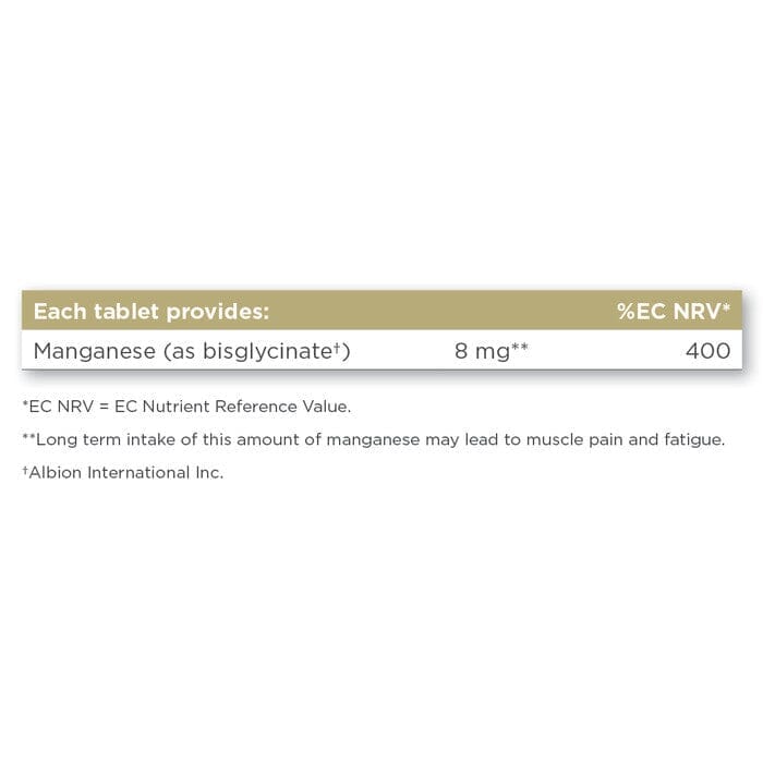 Solgar® Chelated Manganese Tablets - Pack of 100 Solgar