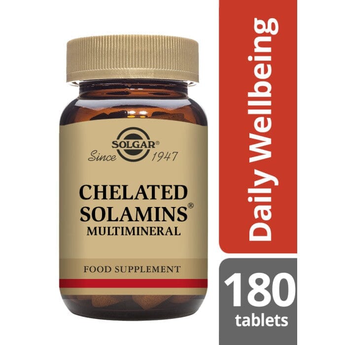 Solgar® Chelated Solamins Multimineral Tablets - Pack of 180 Solgar
