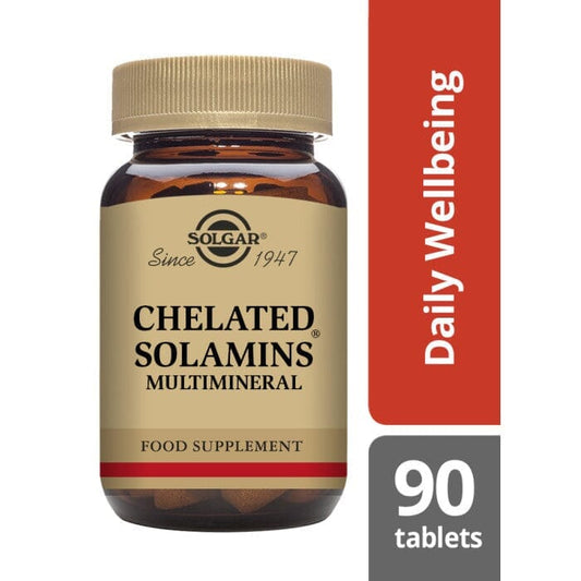 Solgar® Chelated Solamins Multimineral Tablets - Pack of 90 Solgar