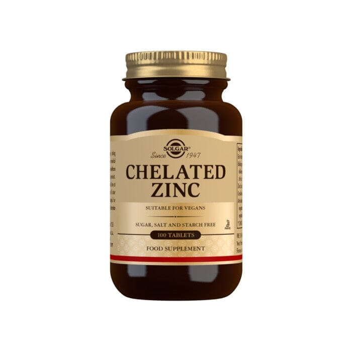 Solgar® Chelated Zinc Tablets - Pack of 100 Solgar