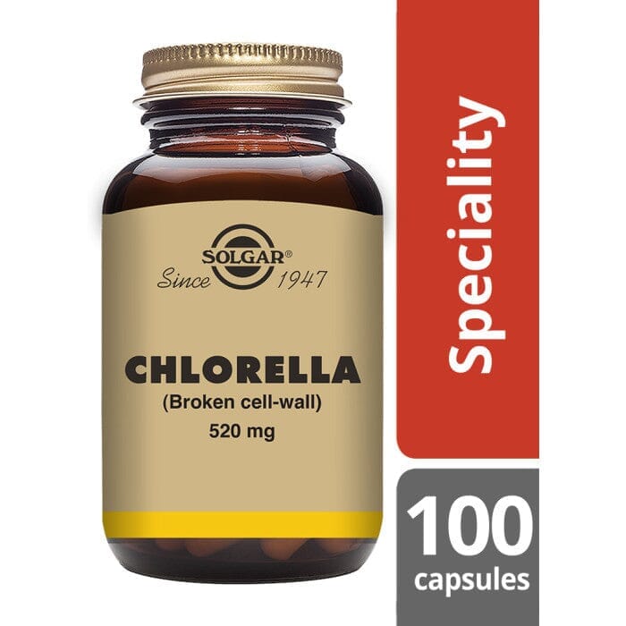 Solgar® Chlorella 520 mg Vegetable Capsules - Pack of 100 Solgar