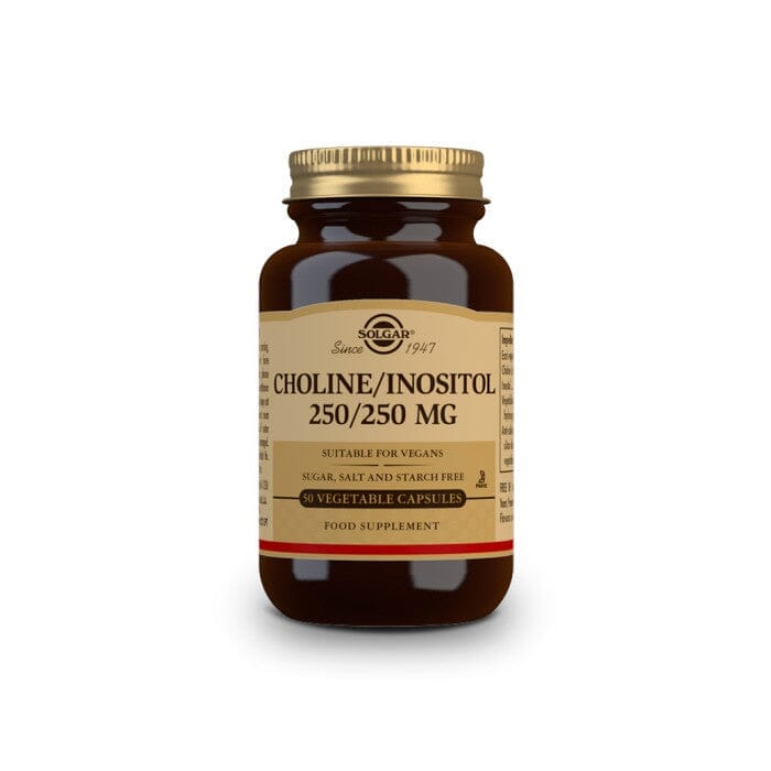 Solgar® Choline 250 mg / Inositol 250 mg Vegetable Capsules - Pack of 50 Solgar