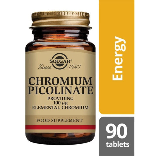 Solgar® Chromium Picolinate 100 µg Tablets - Pack of 90 Solgar