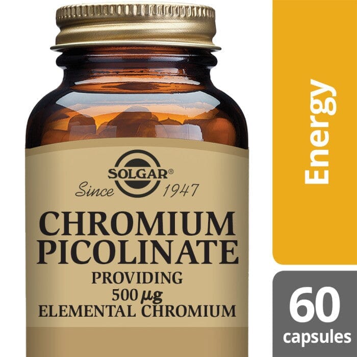 Solgar® Chromium Picolinate 500 µg Vegetable Capsules - Pack of 60 Solgar