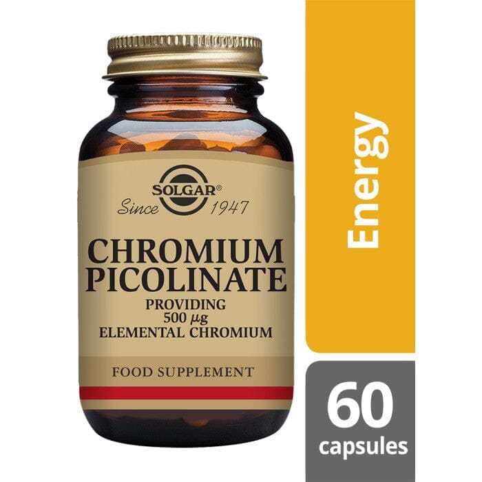 Solgar® Chromium Picolinate 500 µg Vegetable Capsules - Pack of 60 Solgar