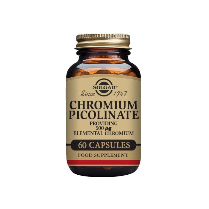 Solgar® Chromium Picolinate 500 µg Vegetable Capsules - Pack of 60 Solgar