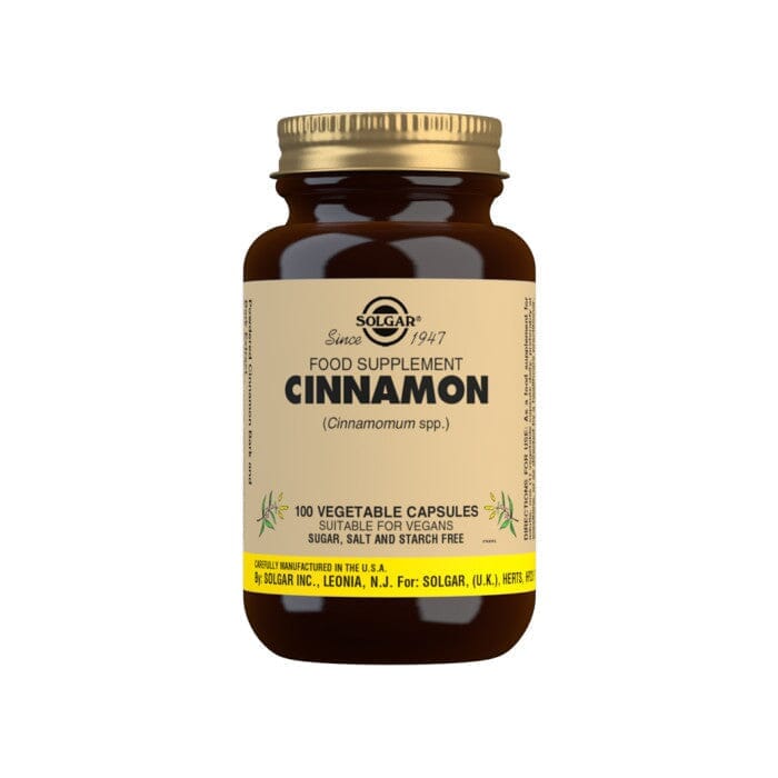 Solgar® Cinnamon Vegetable Capsules - Pack of 100 Solgar