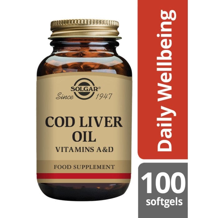 Solgar® Cod Liver Oil Softgels - Pack of 100 Solgar