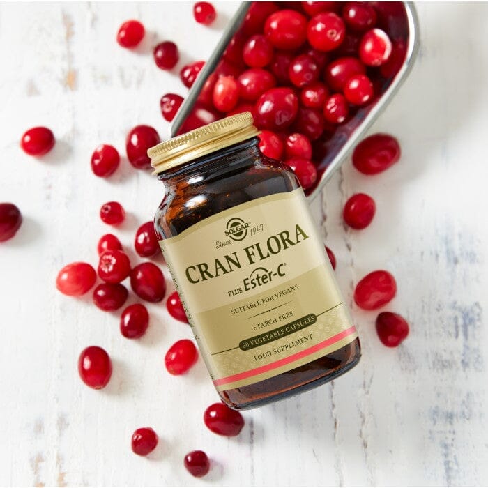 Solgar® Cran Flora Cranberry Vegetable Capsules - Pack of 60 Solgar
