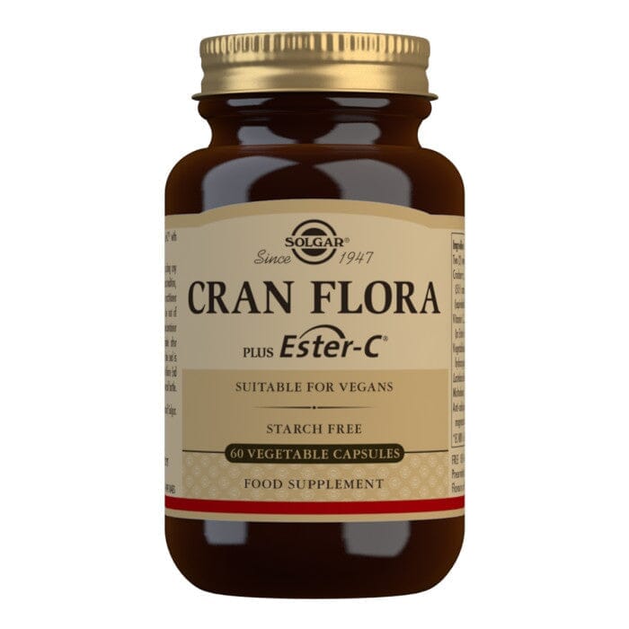 Solgar® Cran Flora Cranberry Vegetable Capsules - Pack of 60 Solgar
