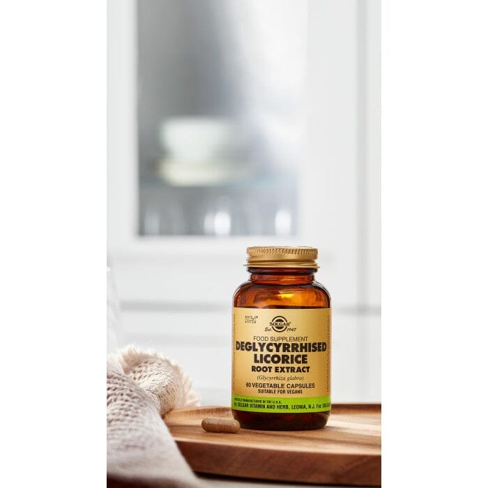 Solgar® Deglycyrrhised Licorice Root Extract Vegetable Capsules - Pack of 60 Solgar