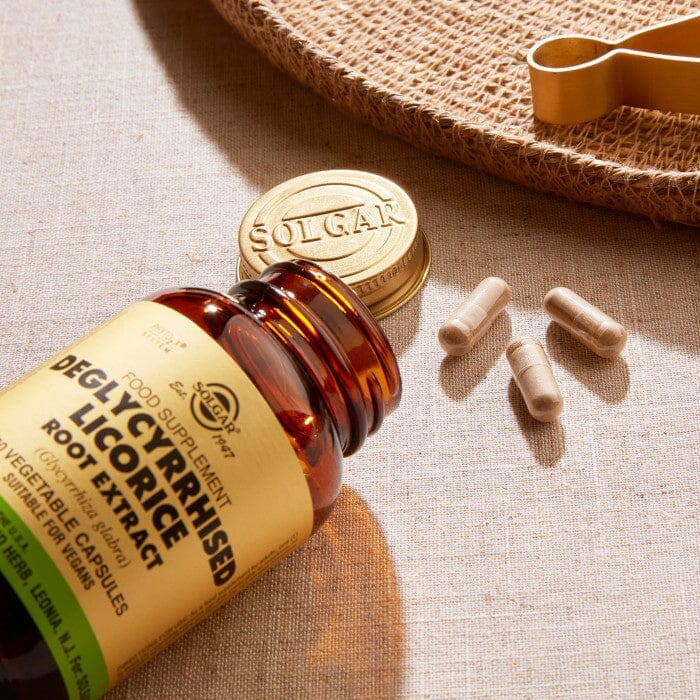 Solgar® Deglycyrrhised Licorice Root Extract Vegetable Capsules - Pack of 60 Solgar