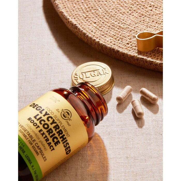 Solgar® Deglycyrrhised Licorice Root Extract Vegetable Capsules - Pack of 60 Solgar