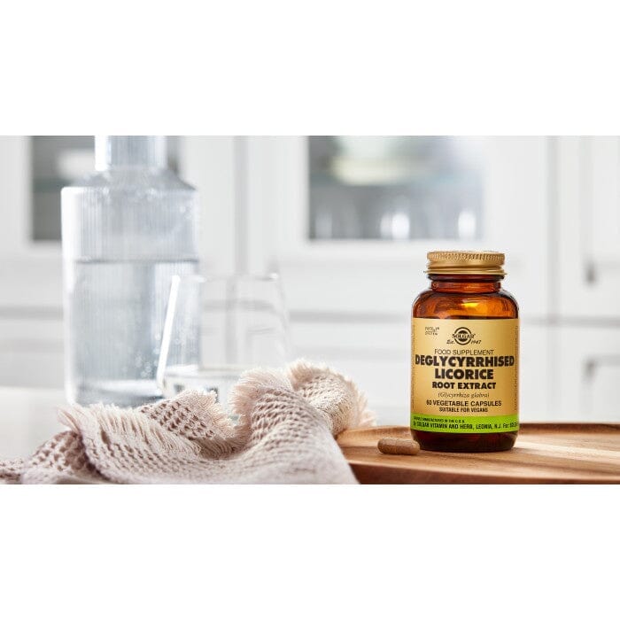 Solgar® Deglycyrrhised Licorice Root Extract Vegetable Capsules - Pack of 60 Solgar