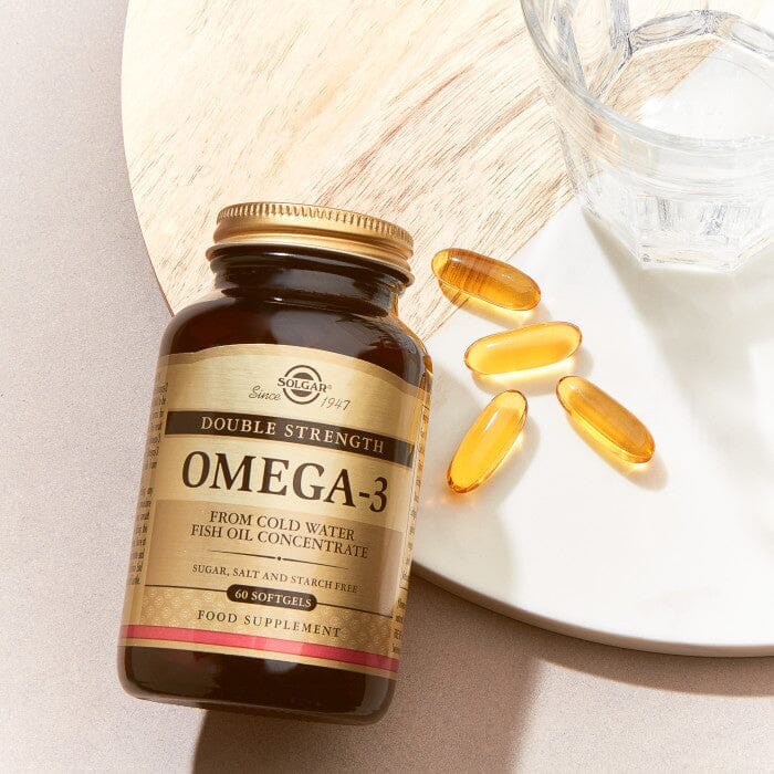 Solgar® Double Strength Omega-3 Softgels - Pack of 120 Solgar