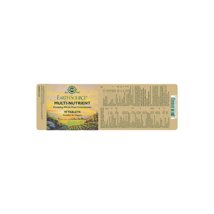 Solgar® Earth Source Multi Nutrient Tablets - Pack of 90 Solgar