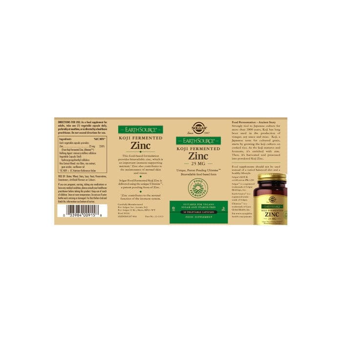 Solgar® EarthSource Food-Fermented Koji Zinc Solgar