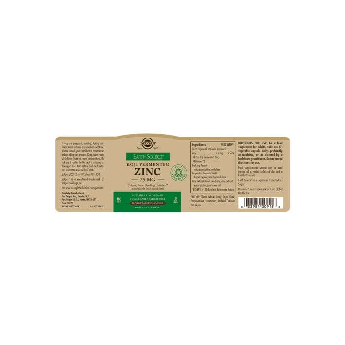 Solgar® EarthSource Food-Fermented Koji Zinc Solgar