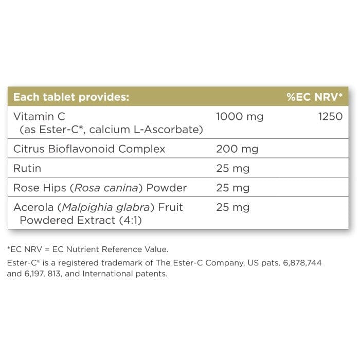 Solgar® Ester-C Plus 1000 mg Vitamin C Tablets - Pack of 30 Solgar