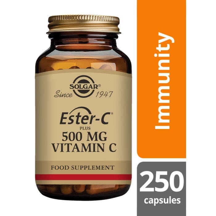 Solgar® Ester-C Plus 500 mg Vitamin C Vegetable Capsules - Pack of 250 Solgar