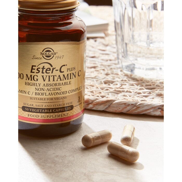 Solgar® Ester-C Plus 500 mg Vitamin C Vegetable Capsules - Pack of 50 Solgar