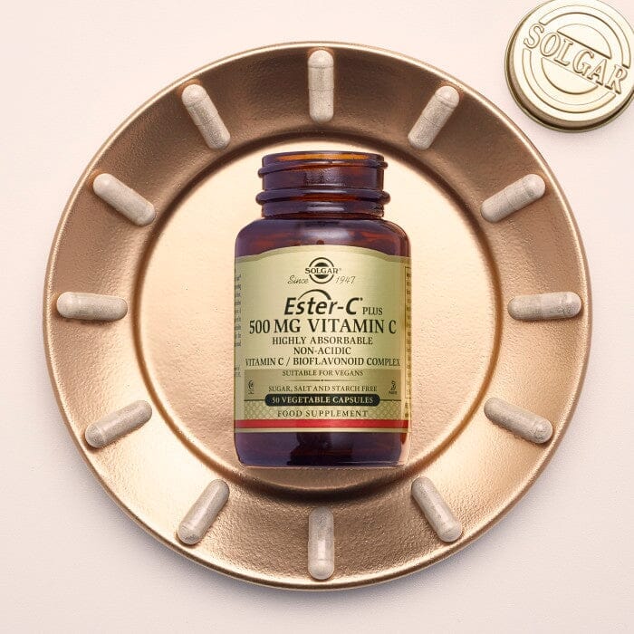 Solgar® Ester-C Plus 500 mg Vitamin C Vegetable Capsules - Pack of 50 Solgar
