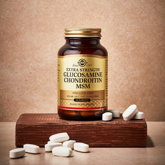 Solgar® Extra Strength Glucosamine Chondroitin MSM Tablets - Pack of 120 Solgar