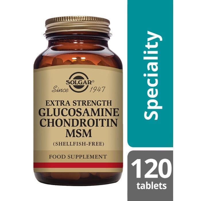 Solgar® Extra Strength Glucosamine Chondroitin MSM Tablets - Pack of 120 Solgar