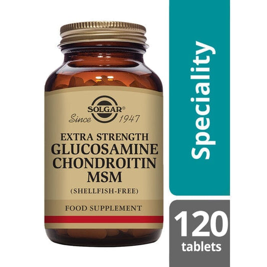 Solgar® Extra Strength Glucosamine Chondroitin MSM Tablets - Pack of 120 Solgar