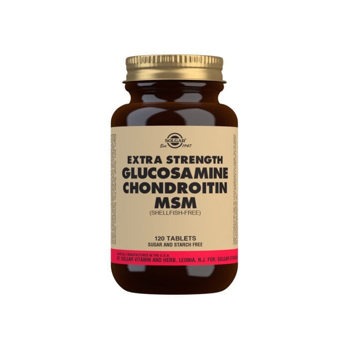 Solgar® Extra Strength Glucosamine Chondroitin MSM Tablets - Pack of 120 Solgar