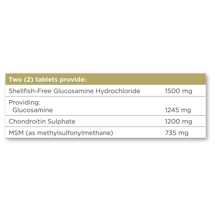 Solgar® Extra Strength Glucosamine Chondroitin MSM Tablets - Pack of 60 Solgar