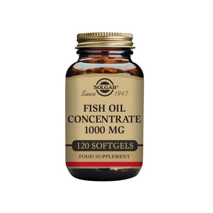 Solgar® Fish Oil Concentrate 1000 mg Softgels - Pack of 120 Solgar