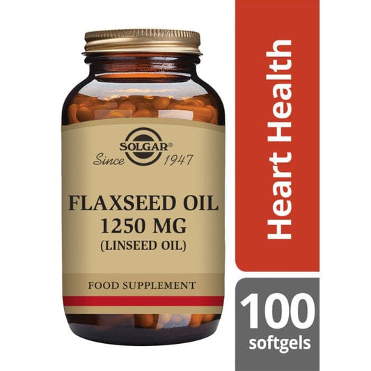 Solgar® Flaxseed Oil 1250 mg Softgels - Pack of 100 Solgar