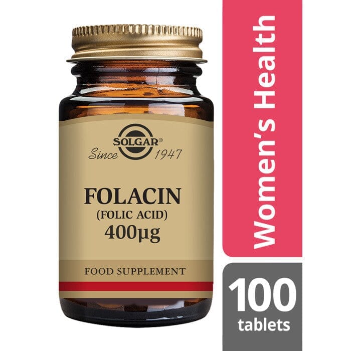 Solgar® Folacin (Folic Acid) 400 µg Tablets - Pack of 100 Solgar