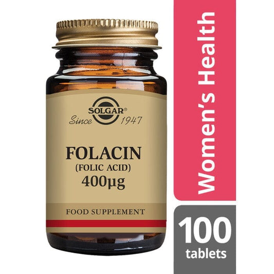 Solgar® Folacin (Folic Acid) 400 µg Tablets - Pack of 100 Solgar