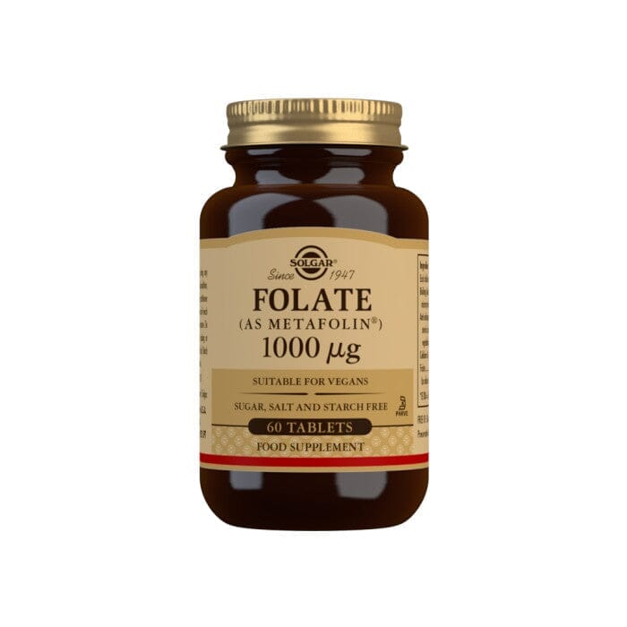 Solgar® Folate (as Metafolin) 1000 µg Tablets - Pack of 60 Solgar
