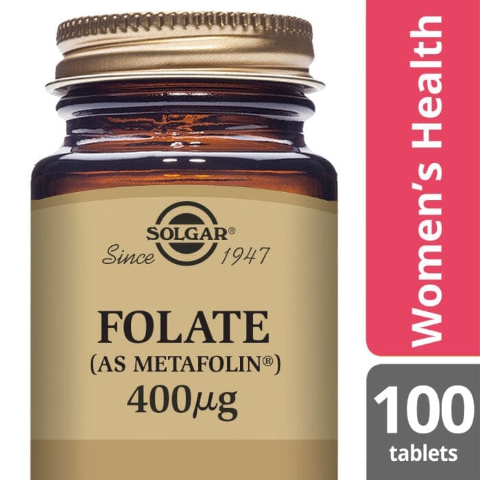 Solgar® Folate (as Metafolin®) 400 µg Tablets - Pack of 100 Solgar