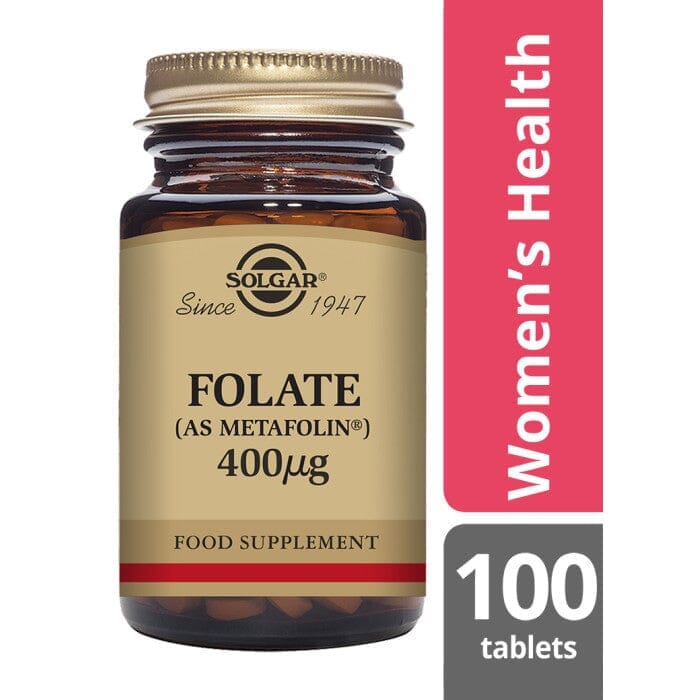 Solgar® Folate (as Metafolin®) 400 µg Tablets - Pack of 100 Solgar