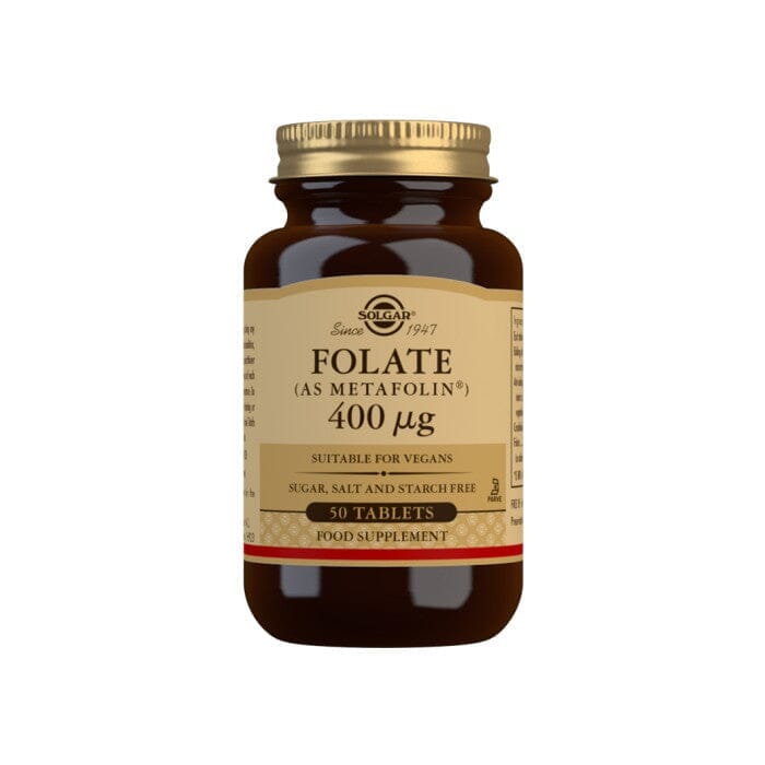 Solgar® Folate (as Metafolin®) 400 µg Tablets - Pack of 50 Solgar