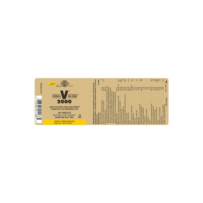 Solgar® Formula VM-2000 Tablets - Pack of 90 Solgar