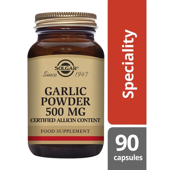 Solgar® Garlic Powder 500 mg Vegetable Capsules - Pack of 90 Solgar
