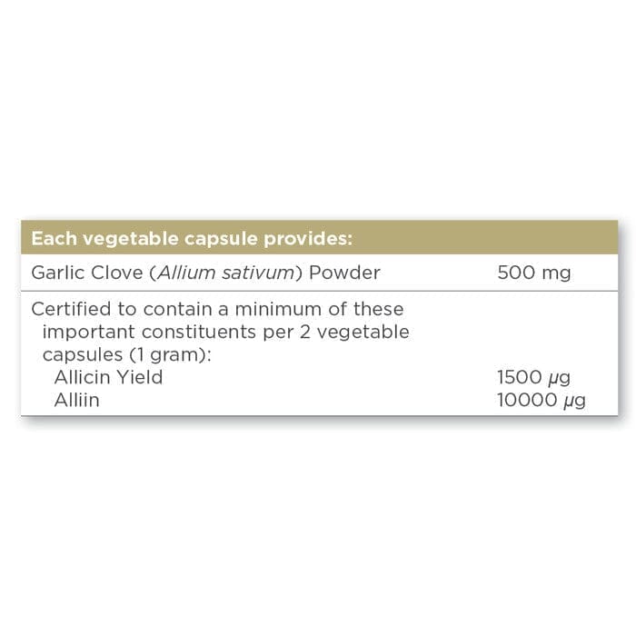 Solgar® Garlic Powder 500 mg Vegetable Capsules - Pack of 90 Solgar